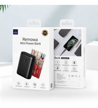 Wiwu JC-08 10000 mAh Hızlı Şarj USB & Type C Çoklu Kablolu Powerbank Siyah