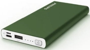 Philips DLP6710 10000 mAh Hızlı Şarj USB & Type C Kablolu Powerbank Yeşil