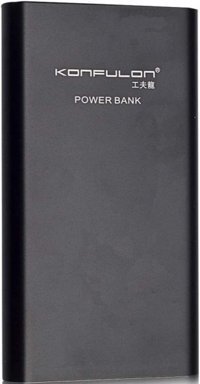 Konfulon A2 10000 mAh Hızlı Şarj Micro USB Çoklu Kablolu Powerbank Siyah