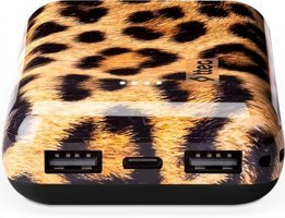 Ttec ArtPower 10000 mAh Hızlı Şarj USB & Type C Çoklu Kablolu Powerbank Leopar