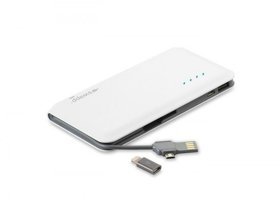 S-link Swapp IP-L48 9000 mAh Hızlı Şarj Micro USB Çoklu Kablolu Powerbank Beyaz