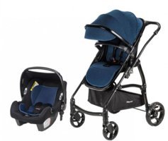 Baby Care BC-41 Astra Safe Trio Çift Yönlü Katlanabilir 360 Derece Dönen Tam Yatar Kabin Tipi Puset Bebek Arabası Lacivert