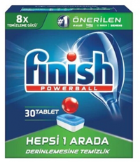 Finish Hepsi 1 Arada Tablet Bulaşık Makinesi Deterjanı 30 Adet