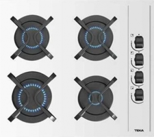 Teka GBC 64002 KBC WH Beyaz Cam 4 Gözlü Doğalgazlı Ankastre Ocak