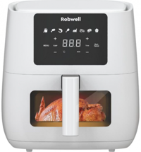 Robx Robwell AS27 Airfryer 6 lt Tek Hazneli Izgara Yapan Yağsız Sıcak Hava Fritözü Beyaz