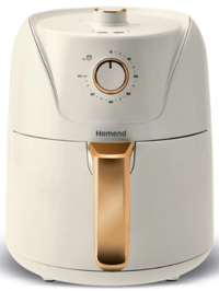 Homend Airfrday 2504H (700.01.01.0429) Airfryer 4.3 lt Tek Hazneli Yağsız Sıcak Hava Fritözü Beyaz