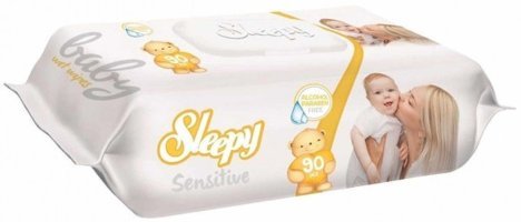 Sleepy Sensitive Antibakteriyel 90 Yaprak Islak Mendil