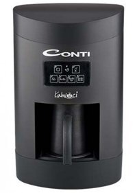 Conti Kahveci Deluxe CKM500 Tek Hazneli 1200 ml Su Hazneli 4 Fincan Közde Kahve Tadında 650 W Siyah Türk Kahvesi Makinesi