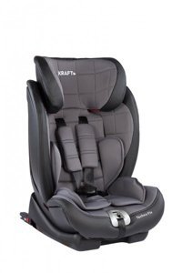 Kraft Techno Fix Emniyet Kemeri-Isofix Sürüş Yönü Oto Koltuğu Gri