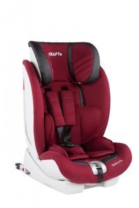 Kraft Techno Fix Emniyet Kemeri-Isofix Sürüş Yönü Oto Koltuğu Kırmızı