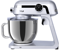 Yui M123 Easy Chef Premium 1800 W Hamur Yoğurmalı Çırpıcılı Gri Standlı Mikser