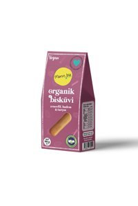 Monn Bio Organik & Vegan Zencefilli Bademli Tarçınlı Bisküvi 60 gr