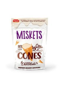 Miskets Cones Beyaz Çikolatalı Bisküvi 100 gr