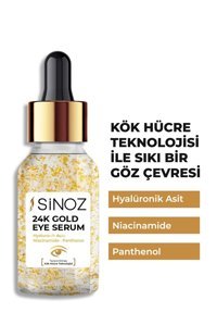 Sinoz 24K Gold Aydınlatıcı Kırışıklık Karşıtı Gece Gündüz Serumu 10 ml