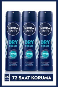 Nivea Dry Fresh Sprey Erkek Deodorant 3x150 ml