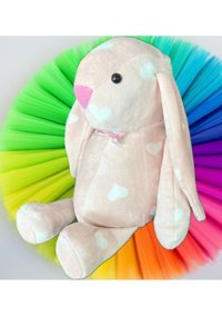 Sole Uyku Arkadaşım Papyonlu Uzun Kulak Bunny Tavşan Kalpli Peluş Oyuncak