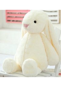 Sole Beyaz Uyku Arkadaşım Uzun Kulak Bunny Tavşan 65 cm Peluş Oyuncak