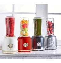 Karaca Retro Personal 600 ml Plastik Hazneli Buz Kırıcılı 4 Bıçaklı Kişisel Smoothie Blender Siyah