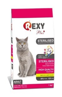 Rexy Somonlu Kısırlaştırılmış Yetişkin Kuru Kedi Maması 1 kg