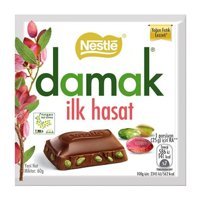 Nestle Damak İlk Hasat Antep Fıstıklı Çikolata 60 gr 6 Adet