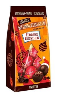 Ferrero Küsschen Küsschen Cremige Weihnachtskugeln Zartbitter Fındıklı Çikolata 100 gr