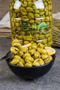 Nefisso Çekirdeksiz Salamura Kırma Yeşil Zeytin Pet Kavanoz 2.5 kg