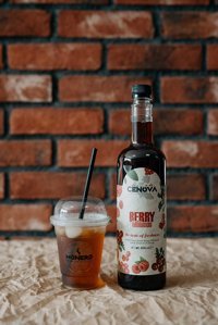 Cenova Gurme Seri Berry Hibiscus Aromalı Kahve Şurubu 1 lt