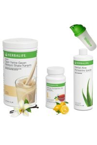 Herbalife Shake Vanilya-Limon Aromalı Toz Çay Seti 3'lü