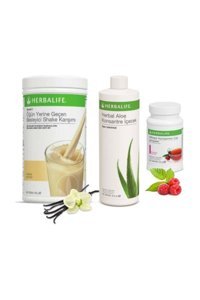 Herbalife Shake Vanilya-Ahududu Aromalı Toz Çay Seti 3'lü