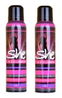 She Clubber Sprey Kadın Deodorant 2x150 ml