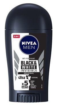 Nivea Black&White Invisible Stick Erkek Deodorant 40 ml