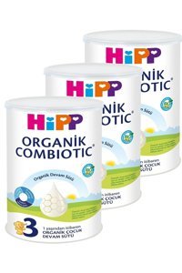 Hipp Combiotic Tahılsız Glutensiz Organik Probiyotikli 3 Numara Devam Sütü 3x350 gr