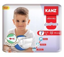 Kanz 7 Numara Bantlı Bebek Bezi 32'li