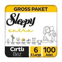 Sleepy Extra 6 Numara Bantlı Bebek Bezi 100'lü