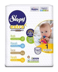 Sleepy Extra 1 Numara Bantlı Bebek Bezi 192'li