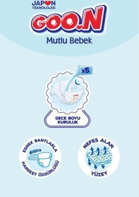 Goon Mutlu Bebek 6 Numara Bantlı Bebek Bezi 240'lı