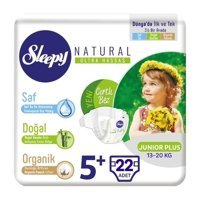 Sleepy Natural 5 Numara Bantlı Bebek Bezi 22'li