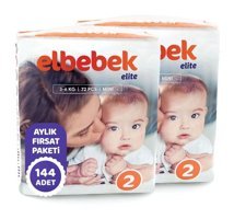 Elbebek Elite 2 Numara Bantlı Bebek Bezi 144'lü