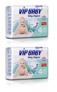 Bebiko Vip Baby 4 Numara Bantlı Bebek Bezi 32'li