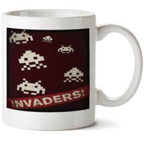 Art Hediye Invaders İki Tarafı Baskılı Kupa Bardak