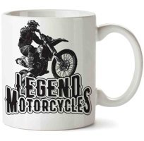 Art Hediye Legend Motorcycles İki Tarafı Baskılı Kupa Bardak