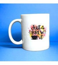 Heg Store Just Brew It Yazılı Baskılı Kupa