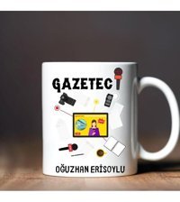 Hediye Vakti Gazetecilere Özel Tasarımlu Kupa Bardak