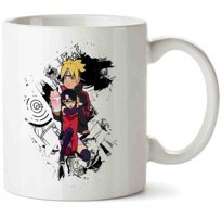 Art Hediye Boruto E Sarada İki Tarafı Baskılı Kupa Bardak