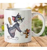 Art Hediye A2579 Tom And Jerry İki Tarafı Baskılı Kupa Bardak