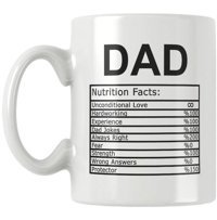 Qoeuyl Boutique Dad Nutrition Facts Baskılı Kupa Bardak