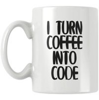 Qoeuyl Boutique I Turn Coffee Into Code Baskılı Kupa Bardak