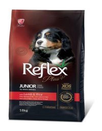 Reflex Kuzu Etli-Pirinç Büyük Irk Yavru Kuru Köpek Maması 18 kg