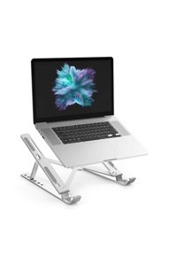 Teknosepetim Katlanabilir Metal Dikey Ayarlanabilir Taşınabilir Ayaklı Hareketli Laptop Standı