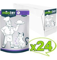 Master Yetişkin Tavşan Soslu Yaş Kedi Maması 24x80 gr